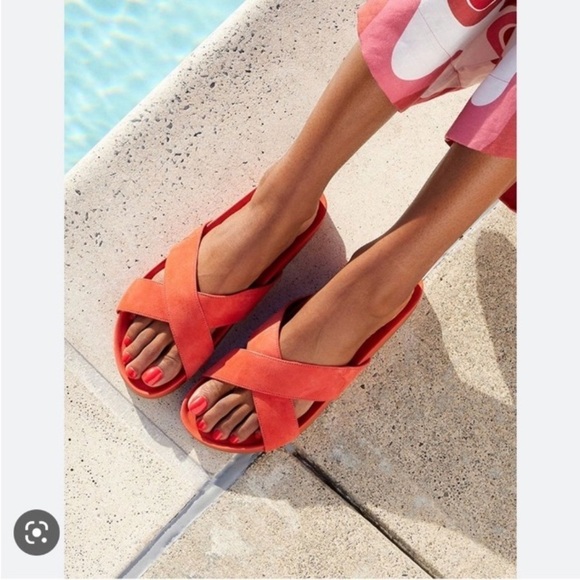 Birdies Robin Slides Sandals Persimmon Coral Red Orange Size 6.5 - Picture 16 of 16